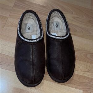 UGG Brown Slip-On Loafers with Cozy Lining